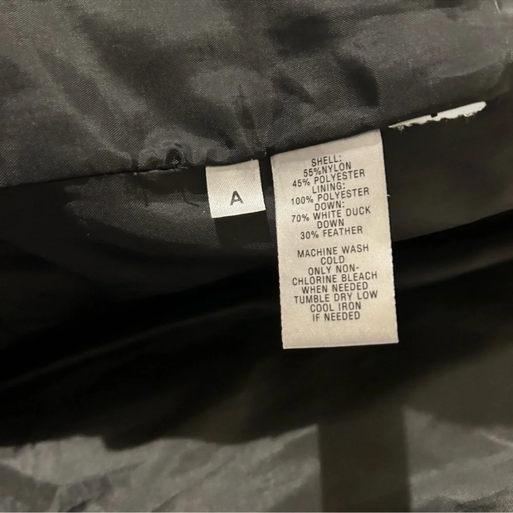 LOFT Down Filled Black 3/4 Length Puffy Winter Coat Women’s Size Small VGC